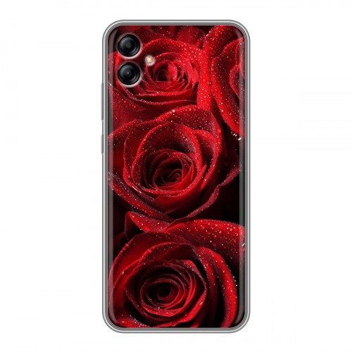 Дизайнерский пластиковый чехол для Samsung Galaxy A04e Розы