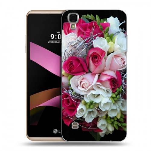 Дизайнерский пластиковый чехол для LG X Style Розы