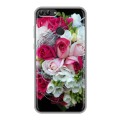 Дизайнерский силиконовый чехол для Huawei P Smart Розы