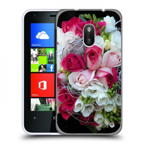 Дизайнерский пластиковый чехол для Nokia Lumia 620 Розы