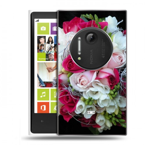 Дизайнерский пластиковый чехол для Nokia Lumia 1020 Розы