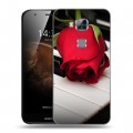 Дизайнерский силиконовый чехол для Huawei G8 Розы