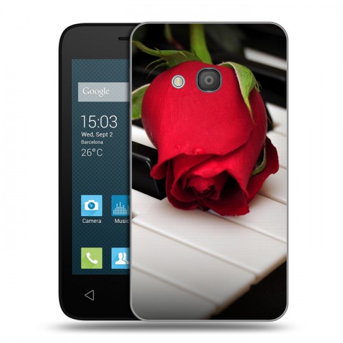 Дизайнерский силиконовый чехол для Alcatel One Touch Pixi 4 (4) Розы