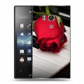 Дизайнерский пластиковый чехол для Sony Xperia acro S Розы