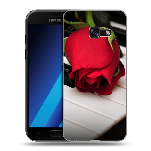 Дизайнерский силиконовый чехол для Samsung Galaxy A7 (2017) Розы
