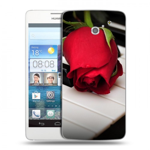 Дизайнерский пластиковый чехол для Huawei Ascend D2 Розы