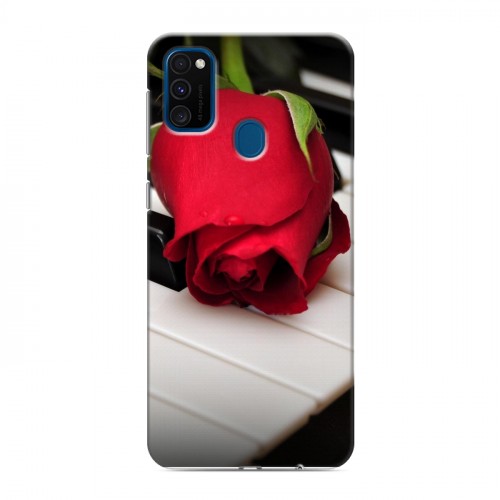 Дизайнерский силиконовый чехол для Samsung Galaxy M30s Розы