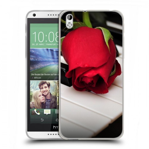 Дизайнерский пластиковый чехол для HTC Desire 816 Розы