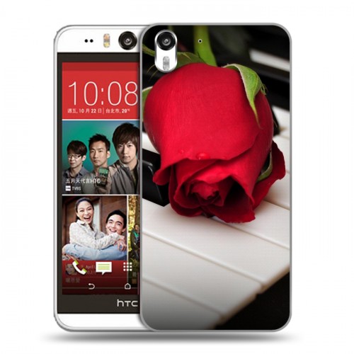 Дизайнерский силиконовый чехол для HTC Desire Eye Розы