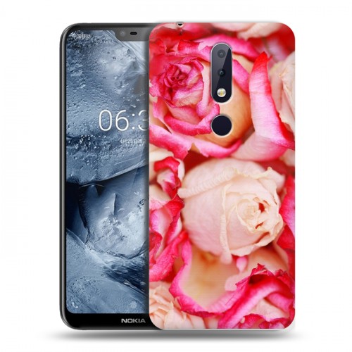 Дизайнерский пластиковый чехол для Nokia 6.1 Plus Розы