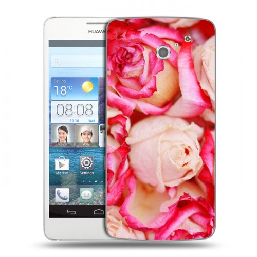 Дизайнерский пластиковый чехол для Huawei Ascend D2 Розы