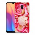 Дизайнерский силиконовый с усиленными углами чехол для Xiaomi RedMi 8A Розы