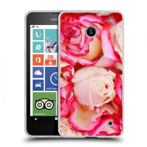 Дизайнерский пластиковый чехол для Nokia Lumia 630/635 Розы