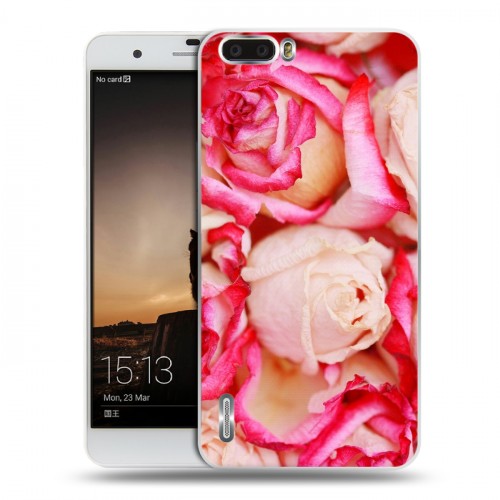 Дизайнерский пластиковый чехол для Huawei Honor 6 Plus Розы