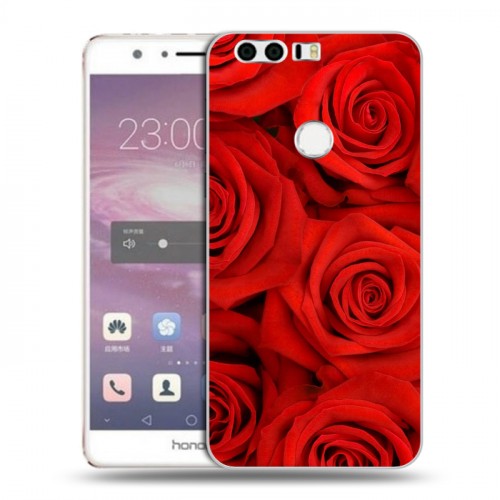 Дизайнерский пластиковый чехол для Huawei Honor 8 Розы