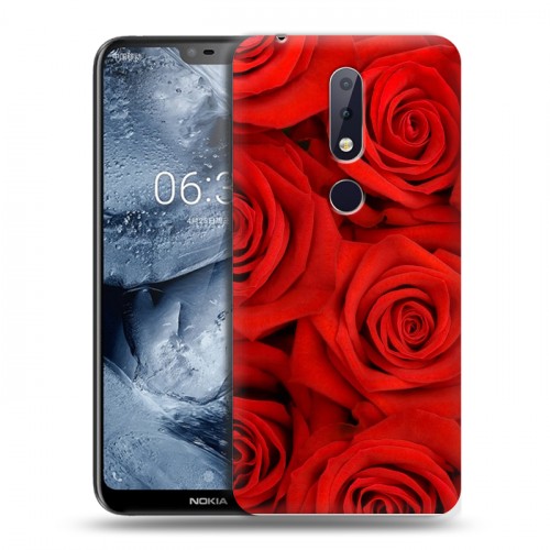 Дизайнерский пластиковый чехол для Nokia 6.1 Plus Розы