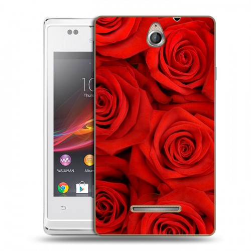 Дизайнерский пластиковый чехол для Sony Xperia E Розы