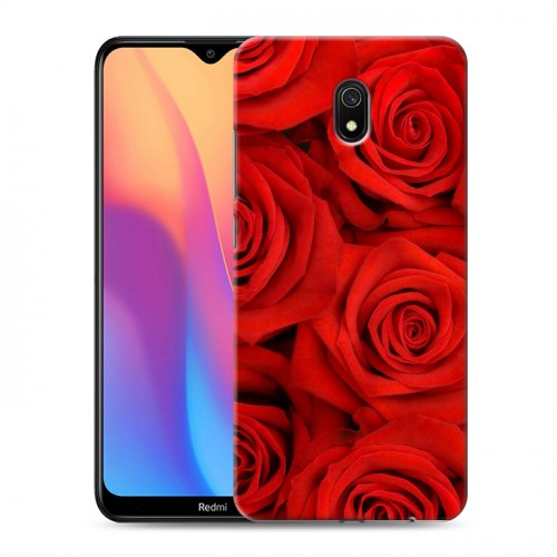 Дизайнерский силиконовый с усиленными углами чехол для Xiaomi RedMi 8A Розы