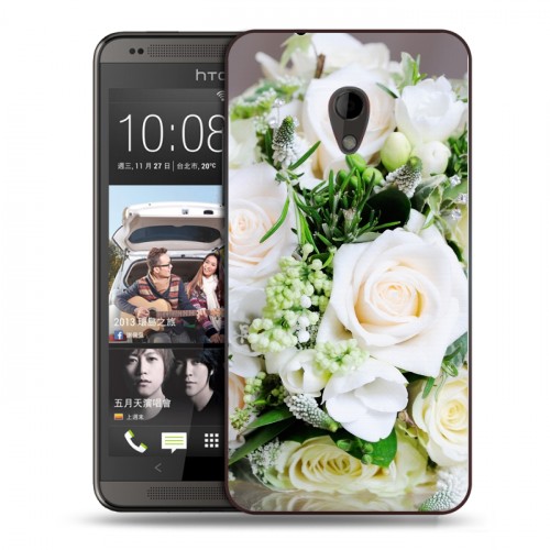 Дизайнерский пластиковый чехол для HTC Desire 700 Розы