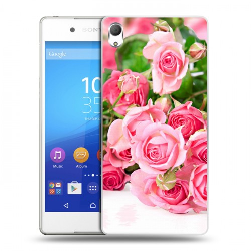 Дизайнерский пластиковый чехол для Sony Xperia Z3+ Розы