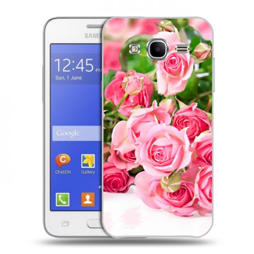 Дизайнерский силиконовый чехол для Samsung Galaxy J7 Розы
