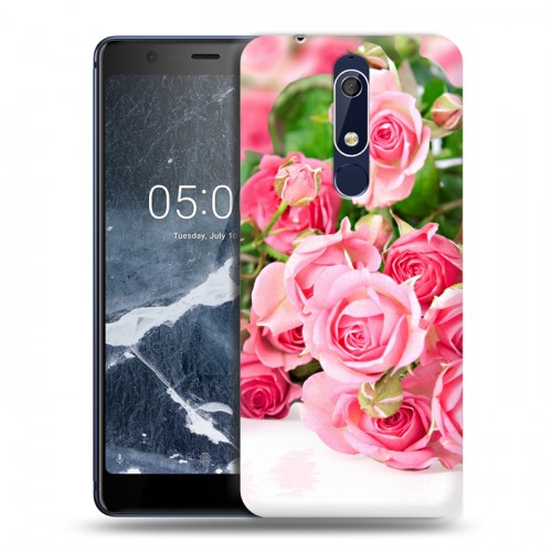 Дизайнерский пластиковый чехол для Nokia 5.1 Розы