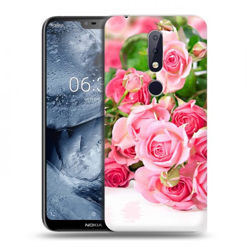 Дизайнерский пластиковый чехол для Nokia 6.1 Plus Розы