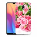 Дизайнерский силиконовый с усиленными углами чехол для Xiaomi RedMi 8A Розы