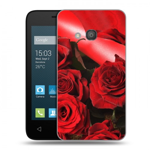 Дизайнерский пластиковый чехол для Alcatel One Touch Pixi 4 (4) Розы