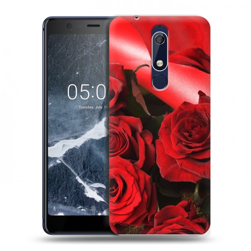 Дизайнерский пластиковый чехол для Nokia 5.1 Розы