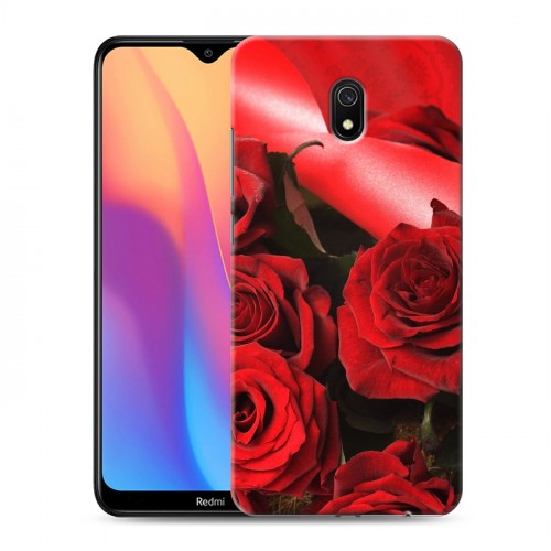 Дизайнерский силиконовый с усиленными углами чехол для Xiaomi RedMi 8A Розы