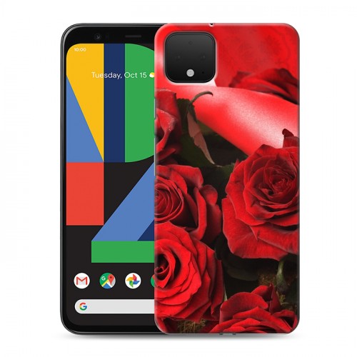 Дизайнерский пластиковый чехол для Google Pixel 4 Розы