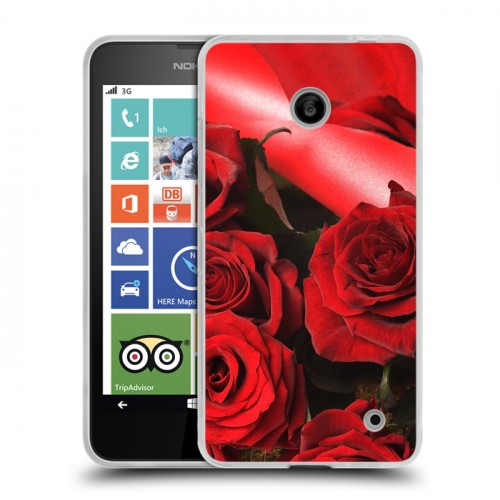 Дизайнерский пластиковый чехол для Nokia Lumia 630/635 Розы