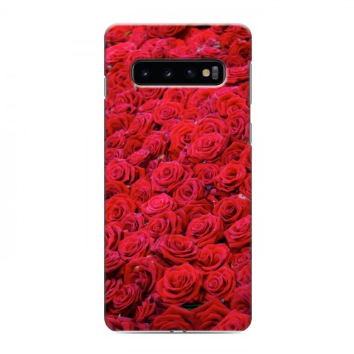 Дизайнерский силиконовый чехол для Samsung Galaxy S10 Розы