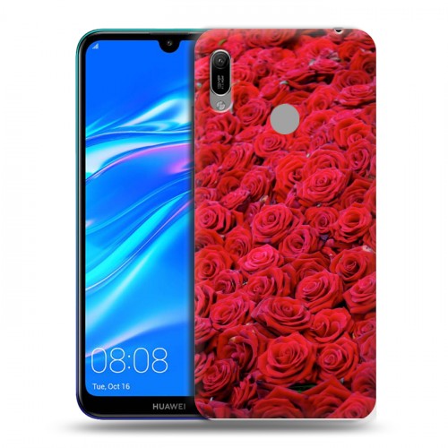 Дизайнерский пластиковый чехол для Huawei Y6 (2019) Розы