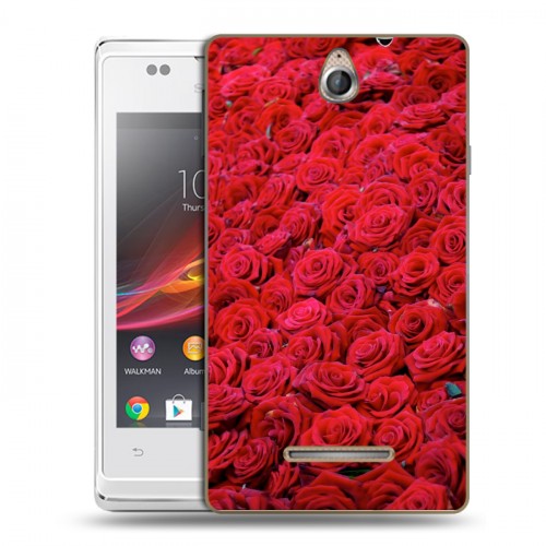 Дизайнерский пластиковый чехол для Sony Xperia E Розы