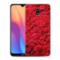 Дизайнерский силиконовый с усиленными углами чехол для Xiaomi RedMi 8A Розы