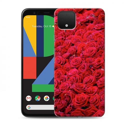 Дизайнерский пластиковый чехол для Google Pixel 4 Розы