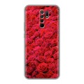 Дизайнерский силиконовый чехол для Xiaomi RedMi 9 Розы