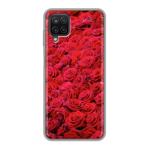 Дизайнерский силиконовый чехол для Samsung Galaxy A12 Розы