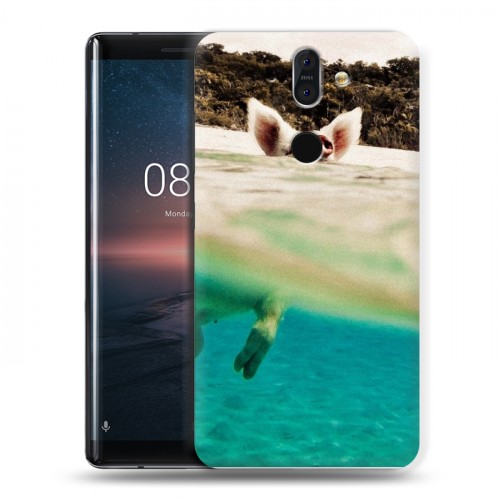 Дизайнерский пластиковый чехол для Nokia 8 Sirocco Свинки