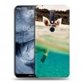 Дизайнерский силиконовый чехол для Nokia 6.1 Plus Свинки