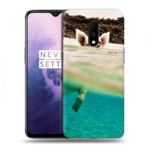 Дизайнерский пластиковый чехол для OnePlus 7 Свинки