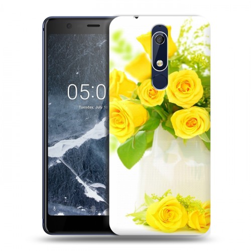 Дизайнерский пластиковый чехол для Nokia 5.1 Розы