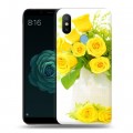 Дизайнерский силиконовый чехол для Xiaomi Mi A2 Розы