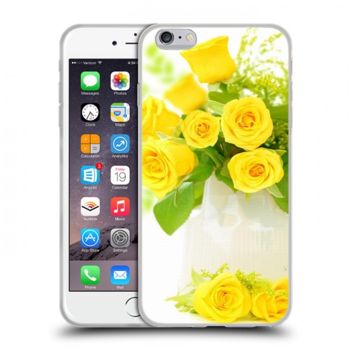 Дизайнерский силиконовый чехол для Iphone 6 Plus/6s Plus Розы