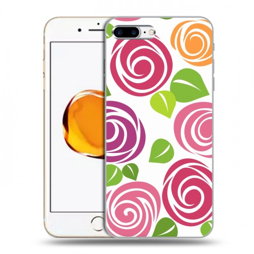 Дизайнерский силиконовый чехол для Iphone 7 Plus / 8 Plus Розы