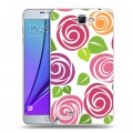 Дизайнерский пластиковый чехол для Samsung Galaxy Note 2 Розы