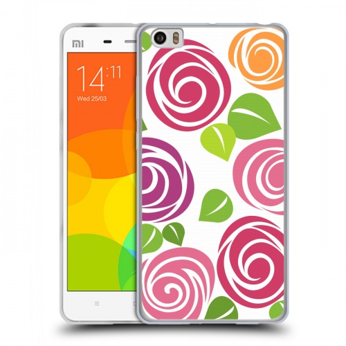 Дизайнерский пластиковый чехол для Xiaomi Mi Note Розы