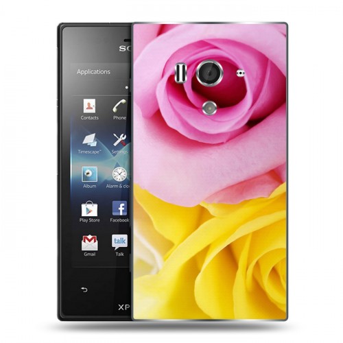 Дизайнерский пластиковый чехол для Sony Xperia acro S Розы